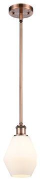 Innovations 516-1S-AC-G651-6 1-Light Mini Pendant, Antique Copper