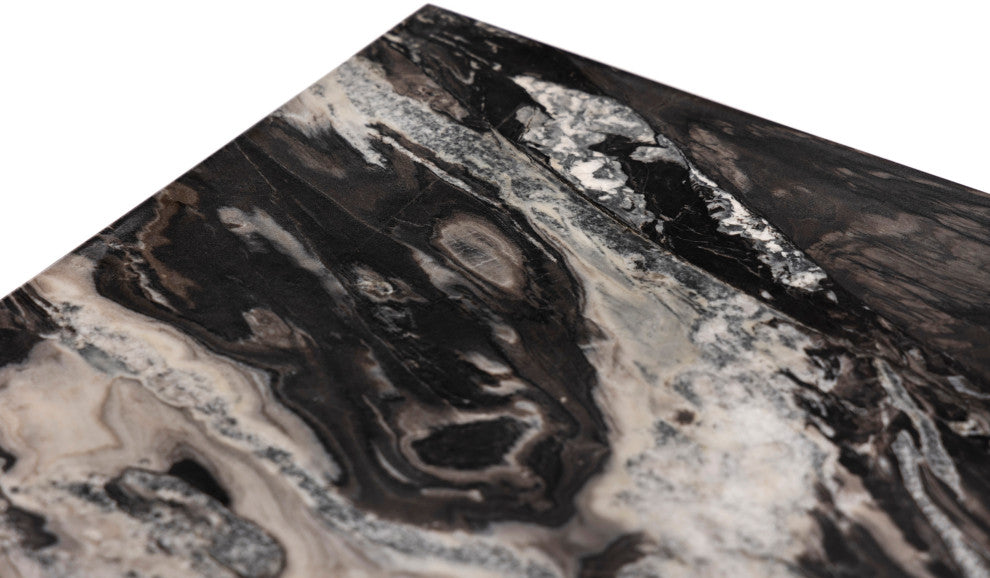 Canova Marble End Table, Black, End Table