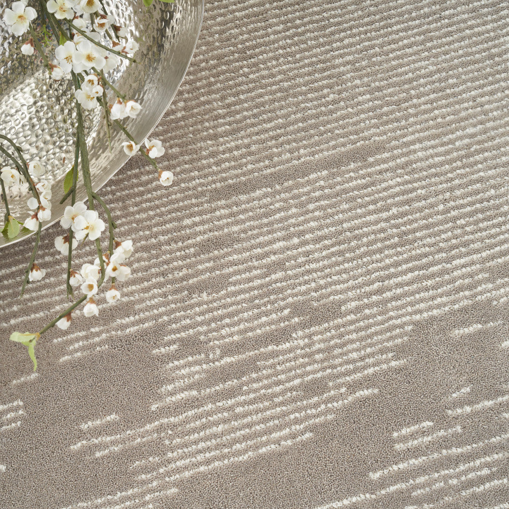 Michael Amini Ma30 Star 4' x 6' Taupe/Ivory Modern Indoor Area Rug