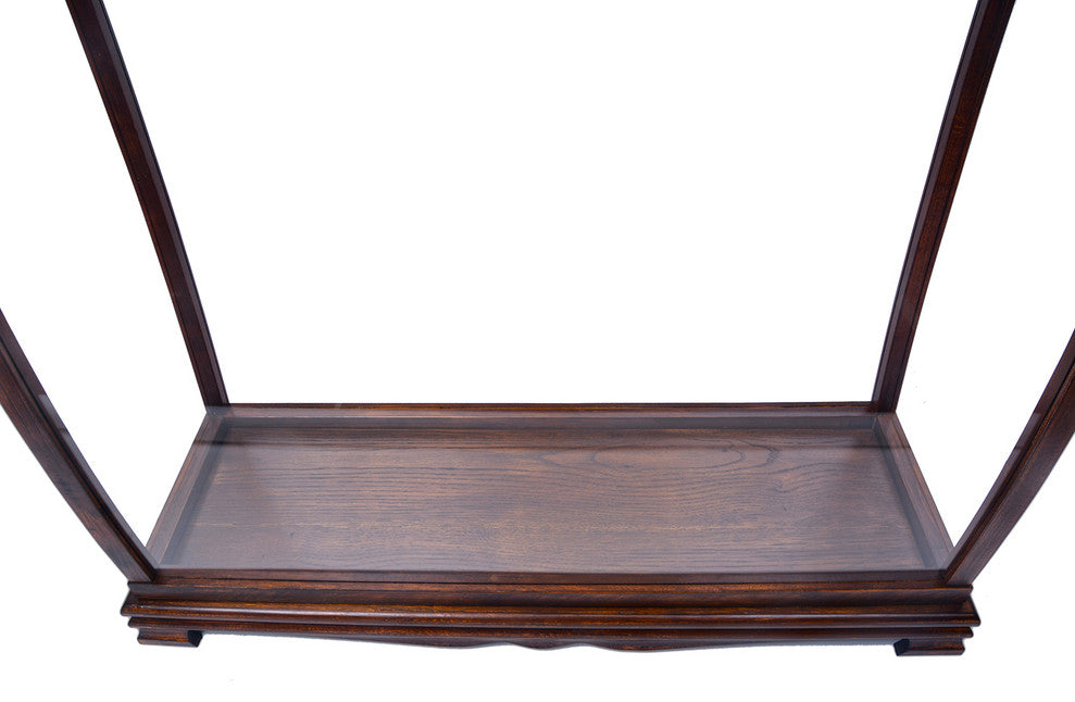 Display Case for Midsize Tall Ship Classic Brown