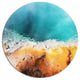 Beautiful Morning Glory Pool, Landscape Large Disc Metal Wall Art, 36"