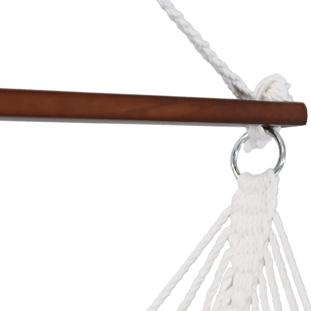 Sunnydaze Tufted Victorian Hanging Hammock Swing, 300 lb. Limit, Gray
