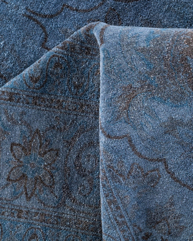 Fine Vibrance, One-of-a-Kind Hand-Knotted Area Rug Gray, 6'2"x8'10"