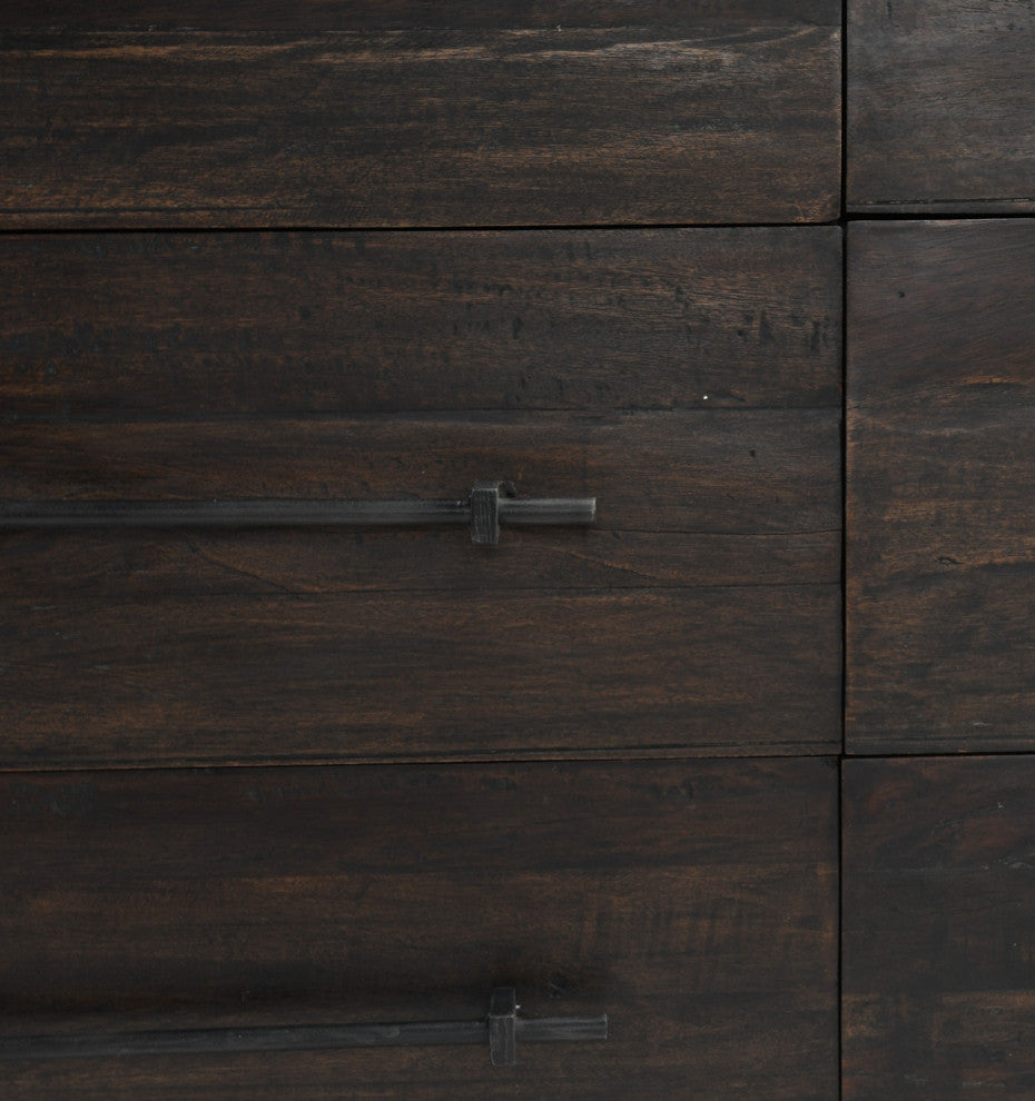 Modern Espresso Nine Drawer Dresser