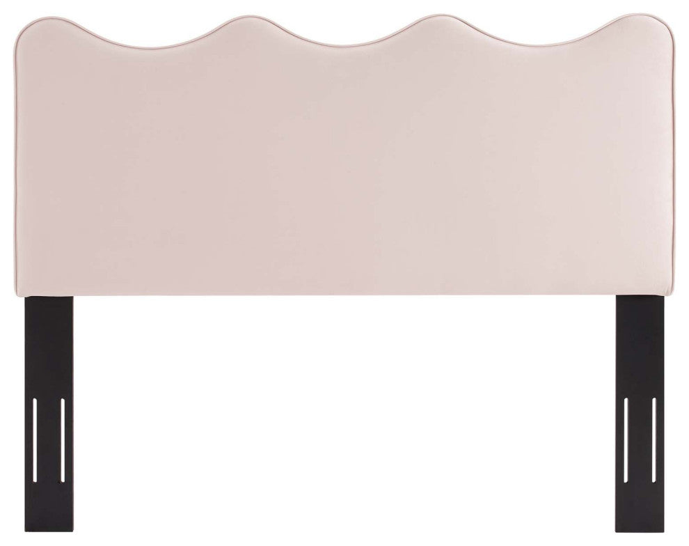 Headboard, Twin Size, Velvet, Pink, Modern Contemporary, Bedroom Master Suite