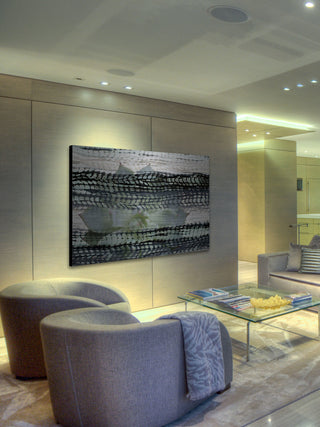 "Blending" UV Ink Print on Brushed Aluminum, 60"x40"