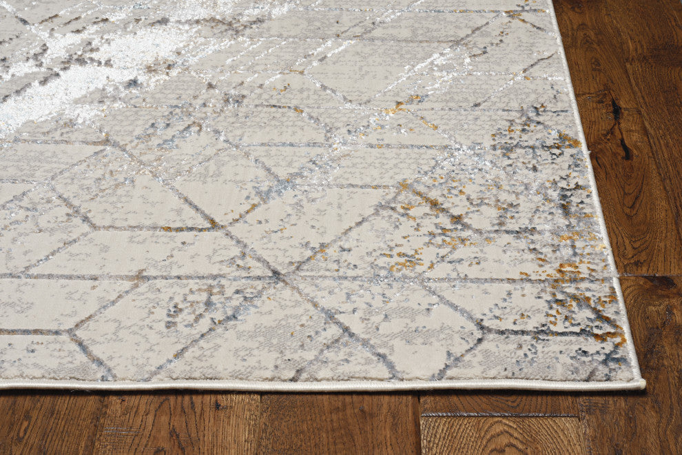 KAS Inspire 7503 Ivory Elliott Area Rug, 5'3"x7'7"