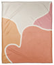 Blush Abstract 50x60 Coral Fleece Blanket