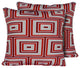 Square Outdoor Patio Pillows, Persimmon