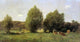 Eugene-Louis Boudin Landscape near Honfleur, Gallery Wrapped Canvas, 15"x30"