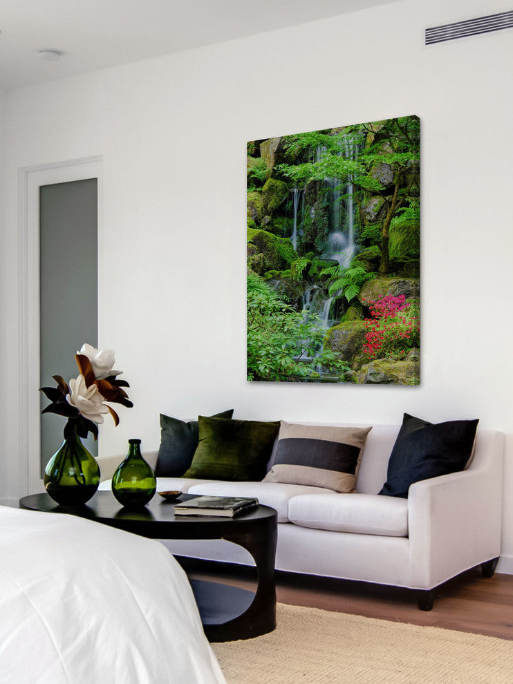 "Heavenly Falls" Painting Print on Canvas