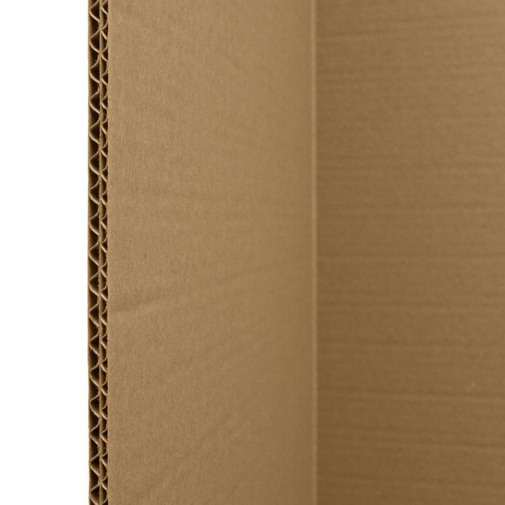 6' Tall Brown Cardboard Room Divider 6 Panel