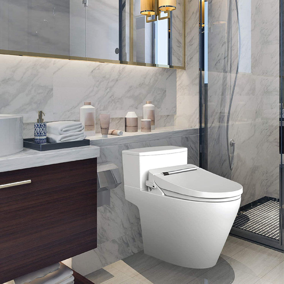 Bidet Toilet Seat with UV LED and Deodorizer, Elongated