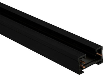 WAC Lighting J Track 4' 2-Circuit 120V with 2 End Caps in Black