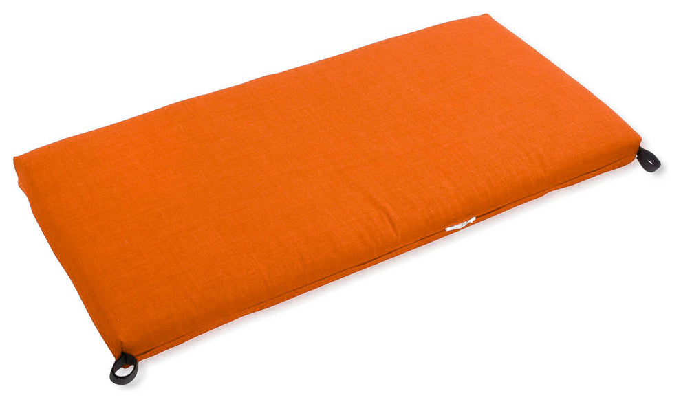 40"x19" Outdoor Spun Polyester Loveseat Cushion, Orange