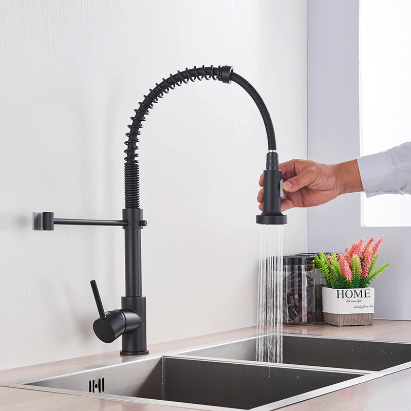 Solid Brass Deck Mounted Kitchen Sink Faucet