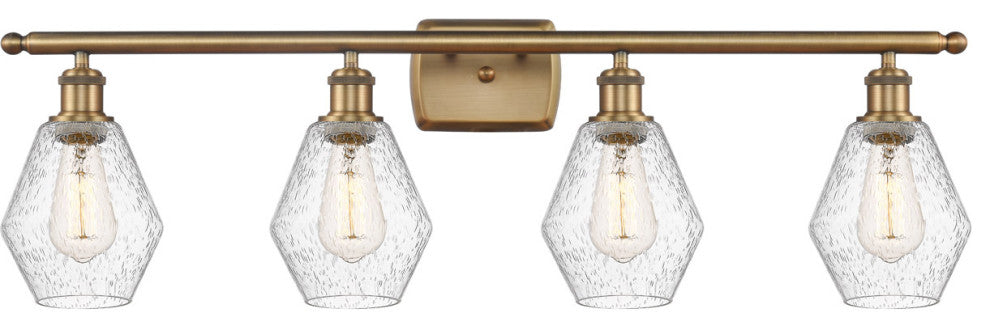 Innovations 516-4W-BB-G654-6-LED 4-Light Bath Vanity Light, Brushed Brass