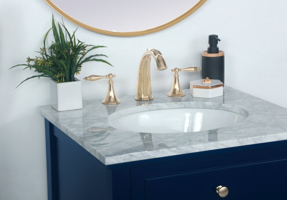 Matilda Single Bathroom Vanity, Blue, 24"