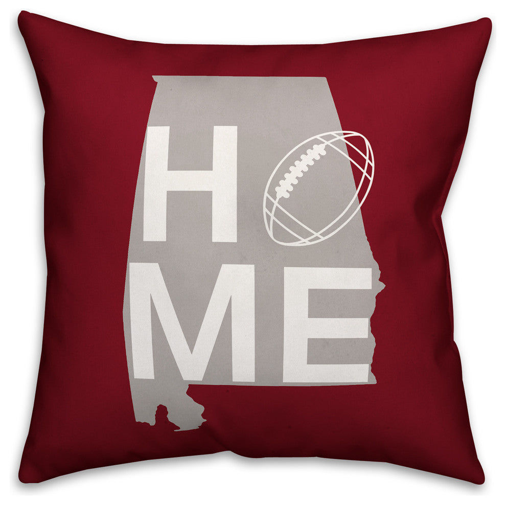 Alabama Home Football Outdoor Throw Pillow