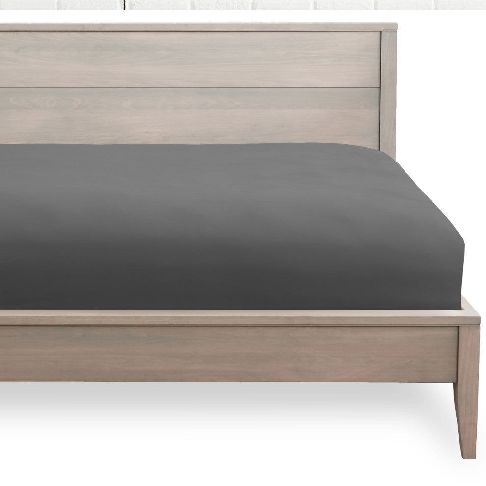 Bare Home Microfiber Fitted Sheets - Set of 2, Gray, Queen