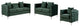Lilola Home Bayberry Green Velvet Sofa Loveseat Chair Living Room Set