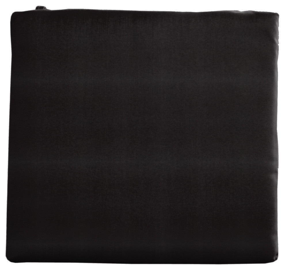 Sunbrella Designer Seat Cushions Knife Edge Set of 2, Canvas Black