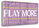 "Play More" By Jennifer Pugh, Giclee Print on Gallery Wrap Canvas, Ready to Hang