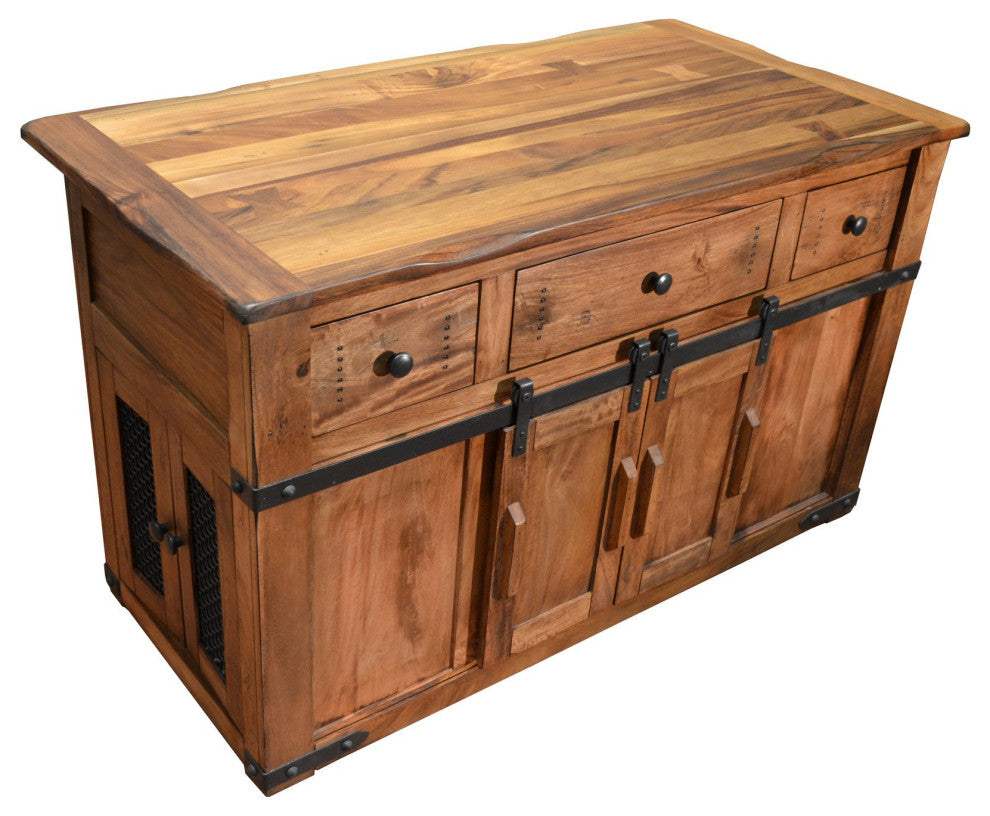 Granville Parota Kitchen Island