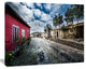 Beautiful Milis Street Sardinia, Landscape Canvas Art Print, 60"x28"