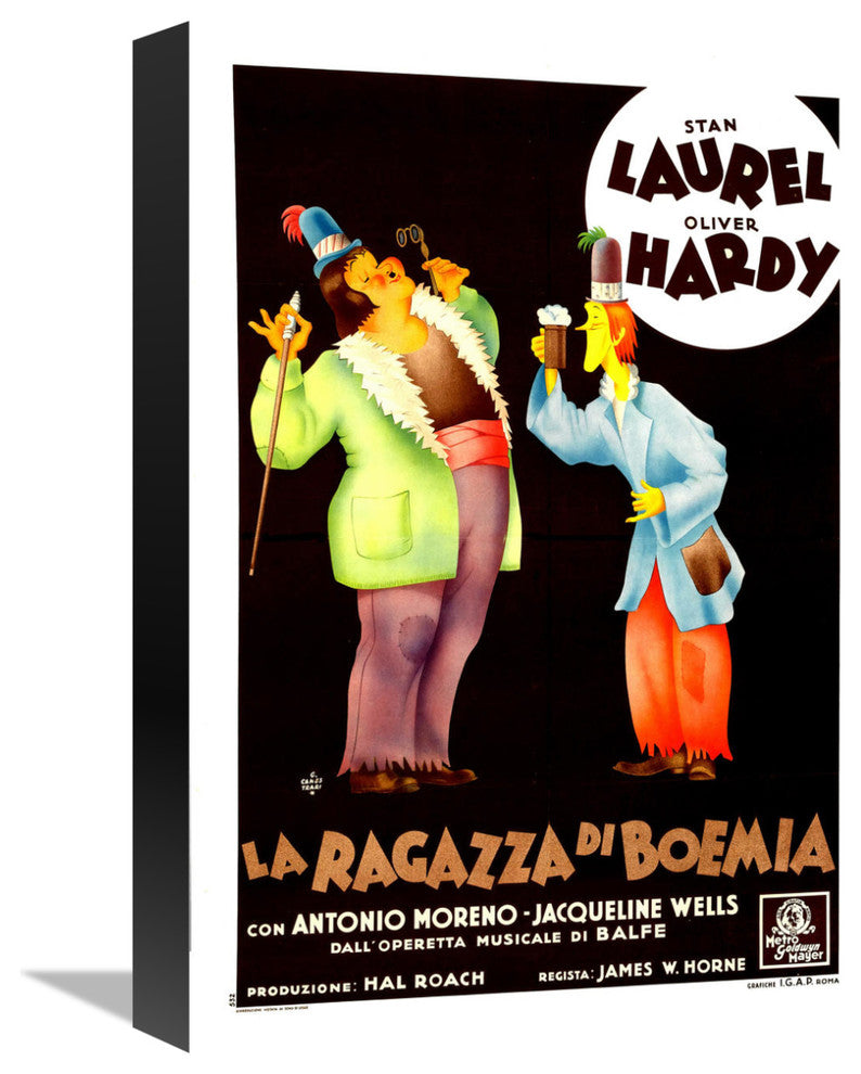 Laurel and Hardy, Italian, The Bohemian Girl, 11x16