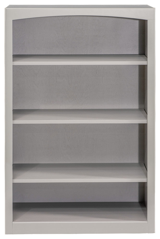 Solid Wood Bookcase, 48"x30", Storm Gray