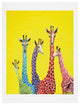 "Jellybean Giraffes" Art Print by Clara Nilles, Extra Large