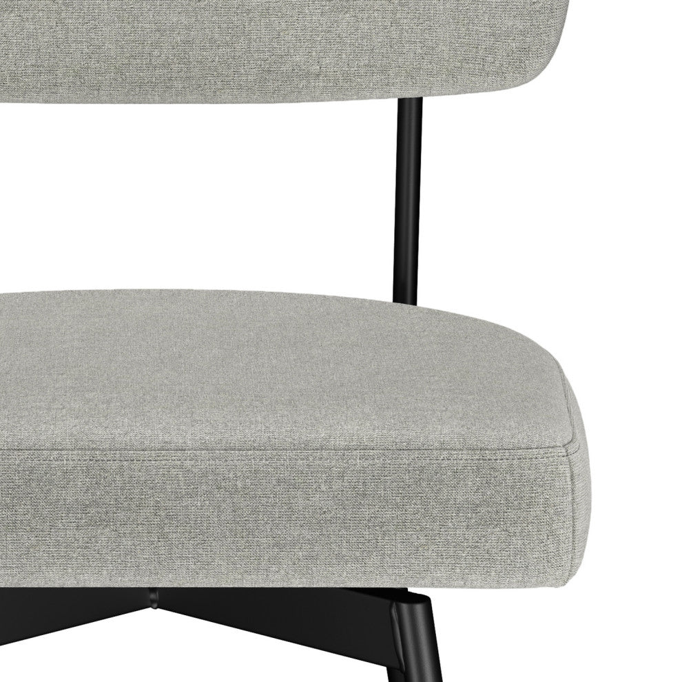 Giselle Swivel Counter Height Stool, Set of 2, Light Gray