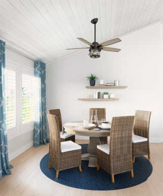 Hunter Fan Company Coral Bay Noble Bronze Ceiling Fan With Light and Remote, 52"