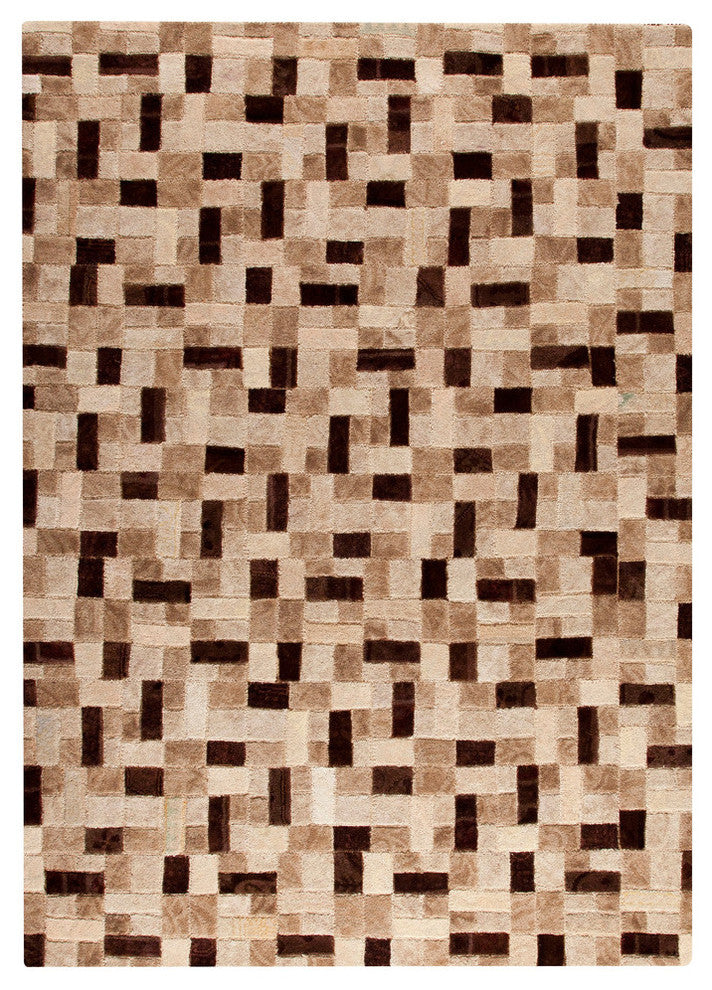 Hand Tufted Beige Wool Area Rug