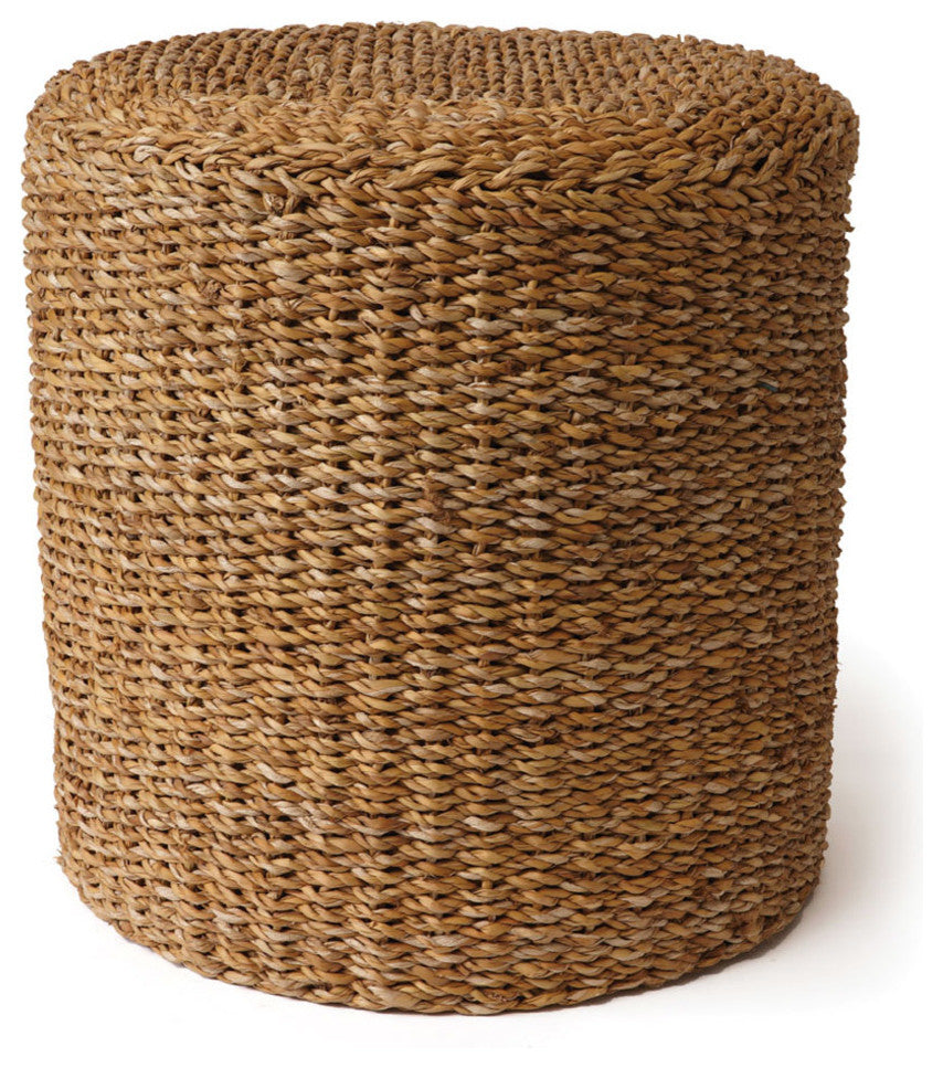 Seagrass Round Pouf