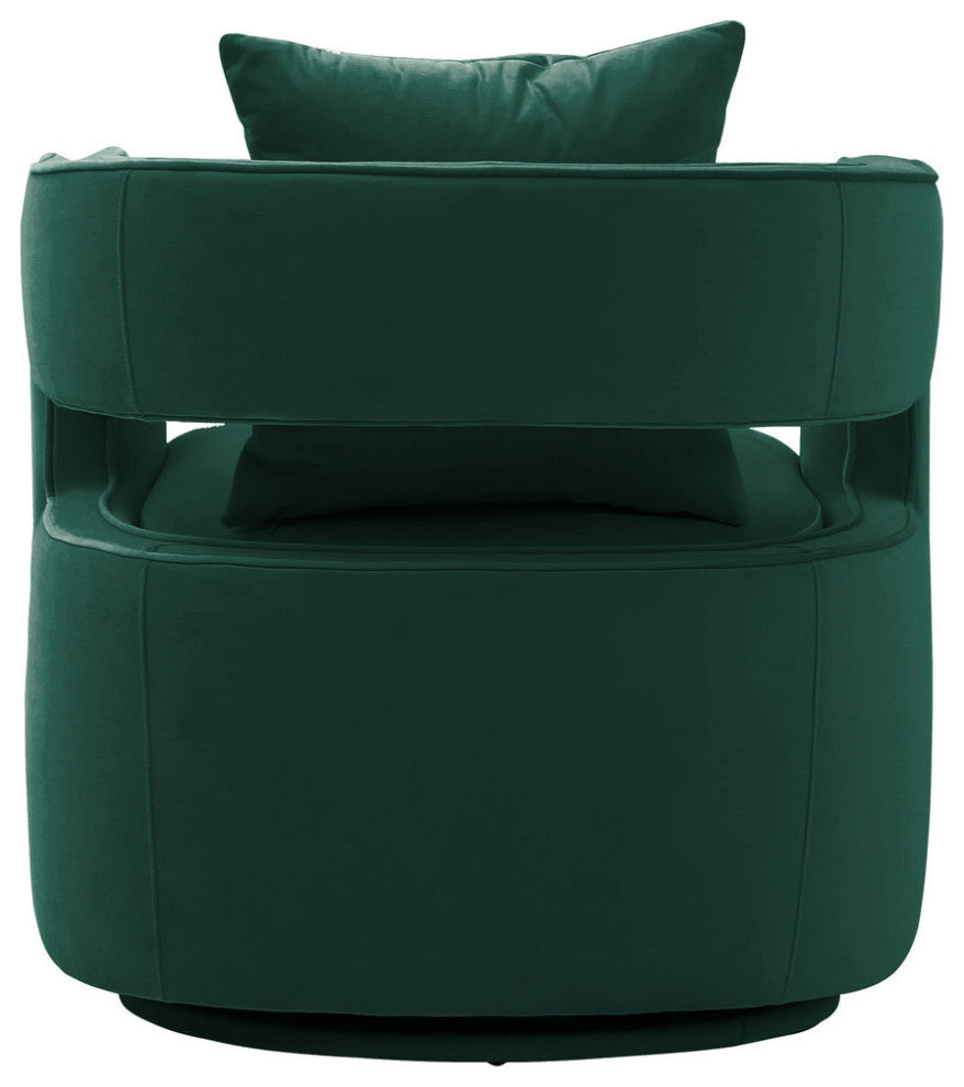 TOV Furniture Kennedy Forest Green Swivel Chair