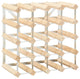 vidaXL Countertop Wine Rack Bottle Holder for 20 Bottles Wine Storage Solid Wood