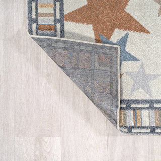 Star Gazer Geometric Machine-Washable Area Rug, 4' X 6'