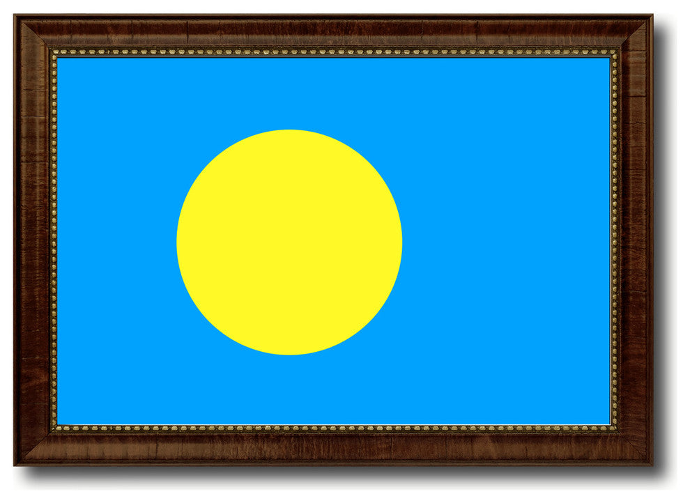 Palau Country Flag Canvas Print, 27"x39"