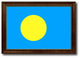 Palau Country Flag Canvas Print, 27"x39"