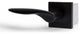 Modern Heavy Duty Designer Interior Door Lever - Lafayette Collection, Matte Black, Privacy Left Hand