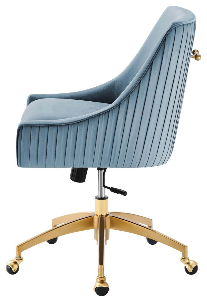 Side Dining Chair, Blue, Velvet, Modern, Kitchen Bistro Restaurant Hospitality