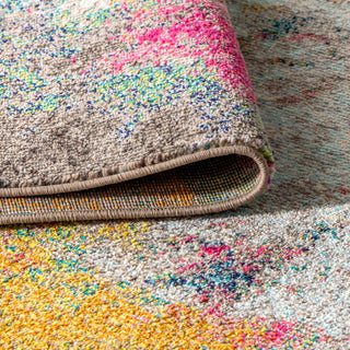 Contemporary POP Modern Abstract Multi/Yellow 3' x 5' Area Rug