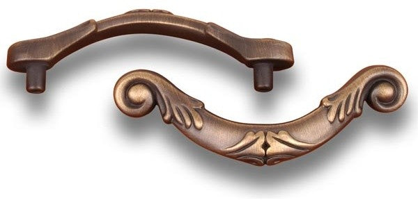 Antique English RKI Ornate Curved Drop Pull, RKICP803AE