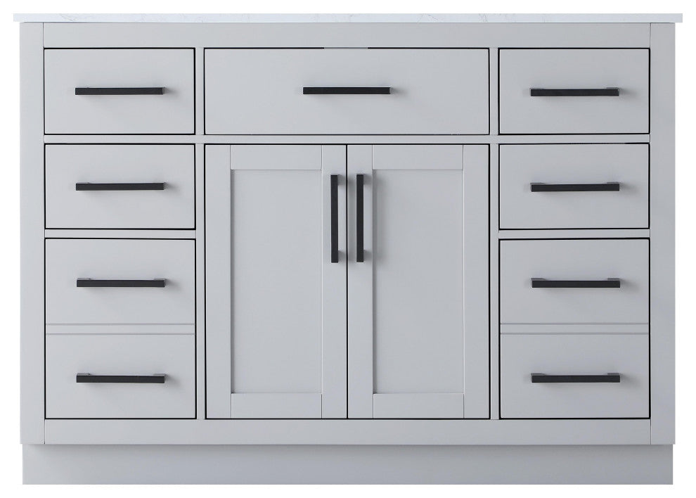 Home Living 48" Single Bathroom Vanity, Grey