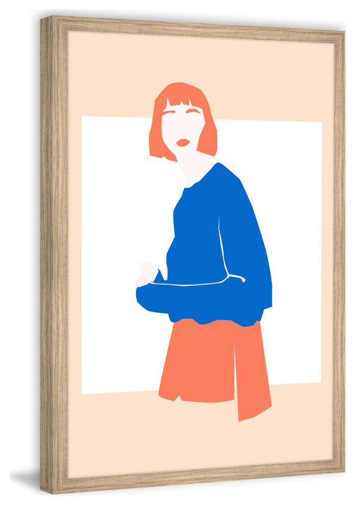"Bangs and Eyebrows" Framed Painting Print, 30x45