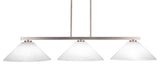 Atlas 3-Light Bar, Graphite/White Marble