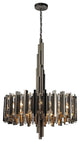 Industrialist 8 Light Chandelier In Polished Nickel