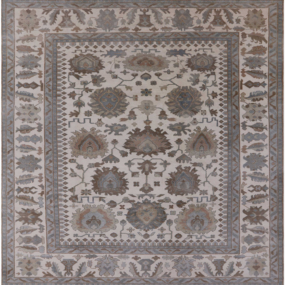 Ahgly Company Indoor Square Mid-Century Modern Area Rugs, 5' Square